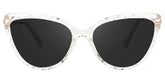 Lucas Cateye Clear Sunglasses