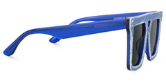 Rubin Square Denim Blue Glasses