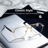 Anderson Aviator Gold Glasses