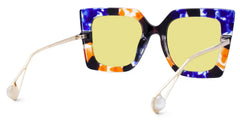 Qatar Square Blue/Black Sunglasses