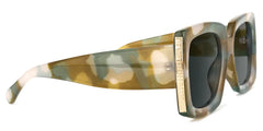 Yael Square Olive Glasses