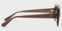 Leona Rectangle Brown Glasses