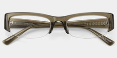 Trevor Clear Brown Rectangle Glasses