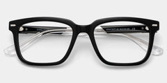 George Rectangle Black Glasses
