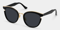 Laraine Cat Eye Black Sunglasses