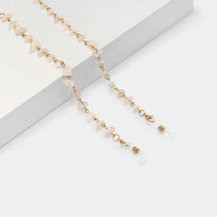 Stylish Pink Stone Eyeglasses Chains