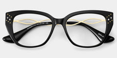 Alma Butterfly Black Glasses