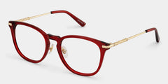 Laura Square Red Glasses