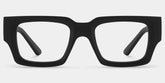 Garza Rectangle Black Glasses