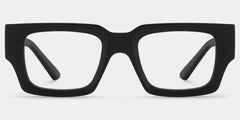 Garza Rectangle Black Glasses