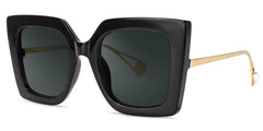 Qatar Square Black Glasses