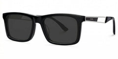Osvaldo Rectangle Black Glasses