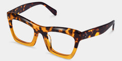 Benitez Square Tortoise Glasses