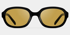Astra Geometric Black Polarized Sunglasses