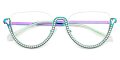 Sparkle Cateye Iridescent Glasses