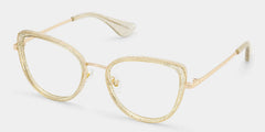 Celine Cat-eye Gold Glasses