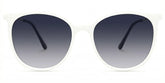 Chanty Round White Sunglasses
