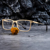 Roxana Rectangle Gold Glasses