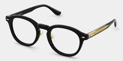 Frances Round Black Glasses