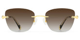 Seth Rectangle Gold Glasses