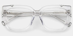 A clear, oversized frame that's playful and chic.
