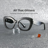 Mireille Butterfly Black Glasses