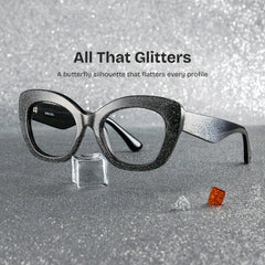 Mireille Butterfly Black Glasses