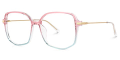 Payton Geometric Pink-Blue Glasses