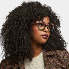Benitez Square Two-Tone Glasses