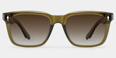 Fletcher Rectangle Brown Glasses