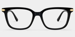 Thomas Rectangle Black Glasses