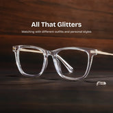 Selena Rectangle Clear Glasses