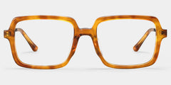 Beatrice Rectangle Yellow Glasses