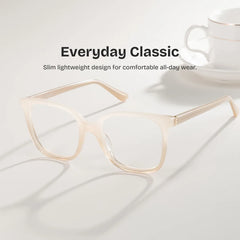 Caroline Beige Square Glasses