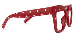 Malcolm Square Red-Dot Glasses
