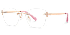 Jaxon Rectangle Rose Gold Glasses