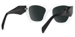 Sileidy Geometric Black-White Glasses