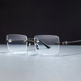 Peavy Rectangle Gray Glasses