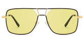 Bowdry Aviator Black Sunglasses