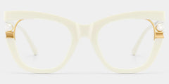 Pearl Cateye White Glasses