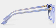 Isabella Clear Blue Square Sunglasses