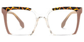 Misty Square Brown Glasses