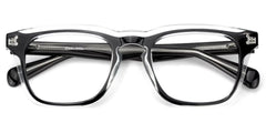 Liam Rectangle Black Clear Glasses