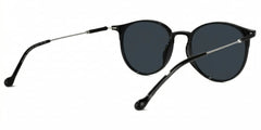 Gamble Round Black Sunglasses