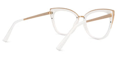 Ruiz Cateye White Glasses