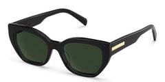 Zia Black Cat-Eye Sunglasses