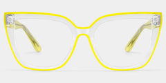 Mirta Square Yellow Glasses