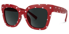 Malcolm Square Red-Dot Glasses