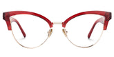 Charlene Browline Red Glasses