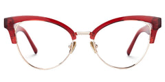 Charlene Browline Red Glasses